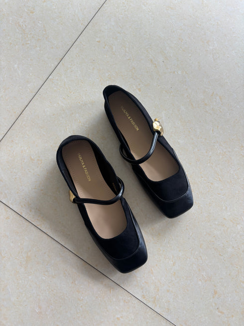 Cute Flat Suede Pu Leather Pumps